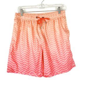 NWT Franks Australia Chevron Ombre Swim Trunks 6" Shorts Size Large L NEW